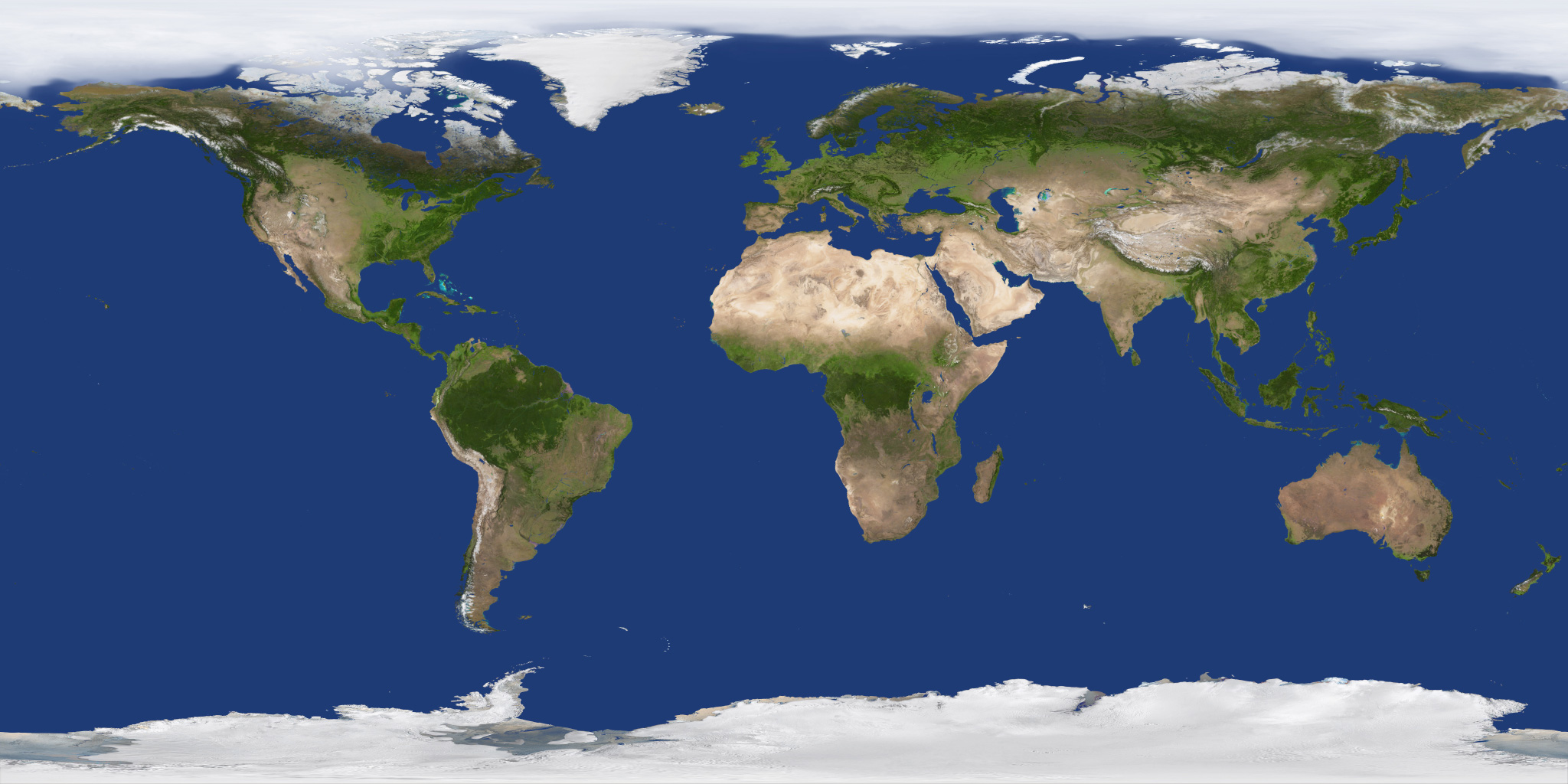 Earth surface map